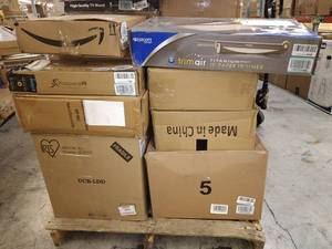 lot 106 image: titanium 15in paper trimmer, Iris Containers, TV Mount , & More. Miscellaneous Pallet (SOLD AS IS)