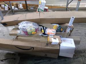 lot 128 image: Miscellaneous Pallet, kids Travel Tray, Air Purifier, VTech phone system & More (SOLD AS IS)