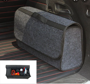 lot 1379 image: black felt envelope style trunk organizer black not grey
