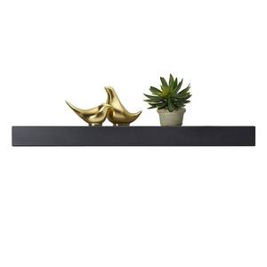 lot 1427 image: Mikasa Chunky Black Floating Shelf 36x10 inches