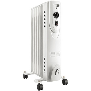 lot 1441 image: 1500W Oil Filled Radiator heater