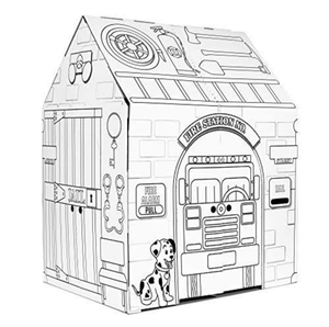 lot 1448 image: Easy playhouse cardboard fire station