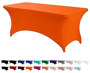 lot 8339 image: Rectangular Stretch Spandex Tablecloth  unknown size