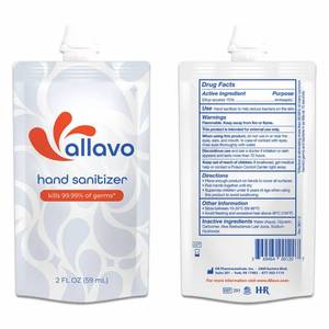 lot 8356 image: Hand Sanitizer, Soft Pack, 2 oz.  6 soft packs
