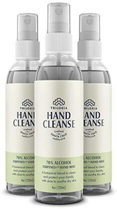 lot 8358 image: Spray Hand Sanitizer with 80% Ethyl Alcohol Sanitizing Disinfectant Spray (4 Pack, 4 fl oz) Trillium brand