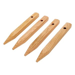 lot 8402 image: Madison Mill 12 in. H x 0.9 in. W Oak Landscaping Stakes 4 pk
