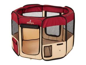 lot 27774 image: Zampa Portable Foldable Pet playpen Exercise Pen Kennel  Carrying Case for Large DogsCats IndoorOutdoor Use Water Resistant