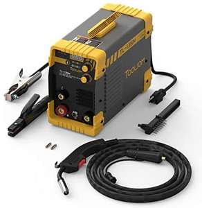lot 36666 image: TOOLIOM 135A MIG Welder 110V Flux MIGLift TIGStick 3-in-1 Welding Machine IGBT DC Inverter