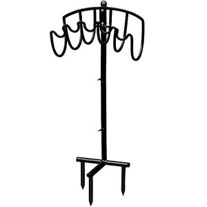 lot 37366 image: Shade&Beyond Freestanding Garden Hanger Metal Water Storage Stand, Hose Holder-Wave Type