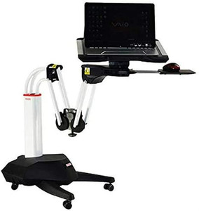 lot 37428 image: Kesrer01 Full Motion Long Arm Multifunctional Moving Laptop Desk Sofa Bedside Notebook Stand Lazy Lift Rotating Computer Table