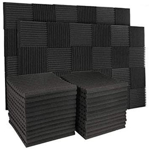lot 37434 image: 50 Pack Acoustic Panels Soundproof Studio Foam