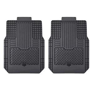 lot 37437 image: August Auto All Weather Universal Trimmable to Fit Heavy Duty Rubber Two Front Car Floor Mats,Fit for Cars, Sedan, SUVs, Truck and Vans,Set of 2(Black