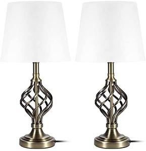 lot 37472 image: QIANHUIHUI Design Retro CH141011 Traditional Iron TwistedSpiral Desk Light
