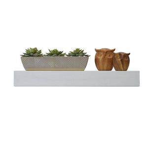 lot 37527 image: Mikasa White Chunky Floating Shelf