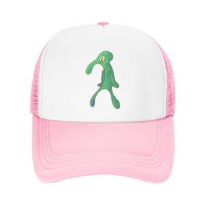 lot 39635 image: Bold And Brash Kids Trucker Hat, Squidward Adjustable Mesh Baseball Cap For Toddler And Girls
