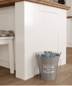 lot 36685 image: Set of 2  Be A Part Of The Solution Not Pollution Waste Pails