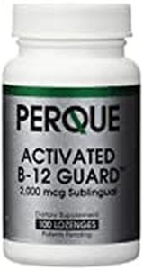 lot 36687 image: Perque, Activated B-12 Guard 2000 mcg 100 loz