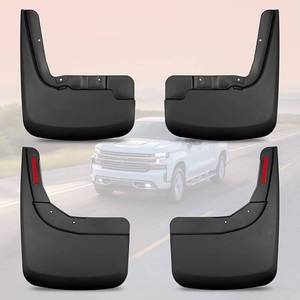 lot 36688 image: Mud Flaps OEM Black Front and Rear Truck Mud Guard, Compatible with Silveado 2019 2020 2021 Silverado 1500, Medesasi Mud Splash Guards, New Body Style Only