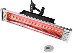 lot 36696 image: Star Patio Electric Patio Heater with Remote , Indoor  Outdoor Heater, Space Heater, Infrared Heater, Wall Mounted, suitable as Gazebo Heater, Balcony Heater, Garage Heater, 1530