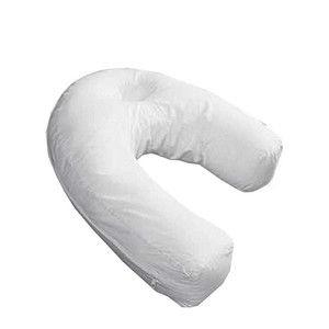 lot 36731 image: Cathery U-Shape PP Cotton Pillow Side Sleeper Travel Soft White,One Size