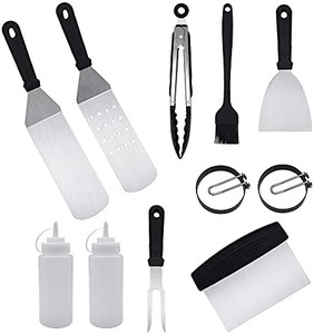 lot 37569 image: The Hungry Cook-Professional Stainless Steel Griddle Accessories