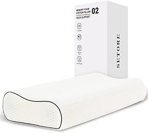 lot 37573 image: DREAMSIR SETORE Neck Support Firm Pillow