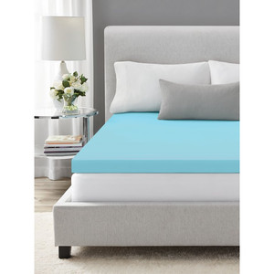 lot 37579 image: Memory Foam Mattress Topper, Twin, 3 inch, Mainstays