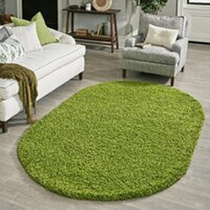 lot 37580 image: Alexander-Preslav Shag Area Rug in Grass Green