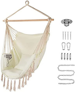 lot 37584 image: Homchwell Hammock Chair Hanging Rope Swing