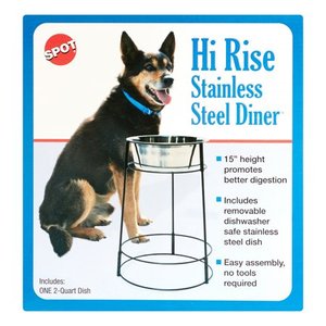 lot 37610 image: Ethical Pet Hi-Rise Single Elevated Pet Bowl, 2 qt