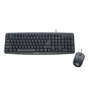 lot 37616 image: Verbatim� 99202 Slimline Corded Keyboard & Mouse