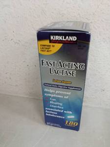 lot 37641 image: Kirkland Signature Fast Acting Lactase - Compare To Lactaid - 180 Caplets