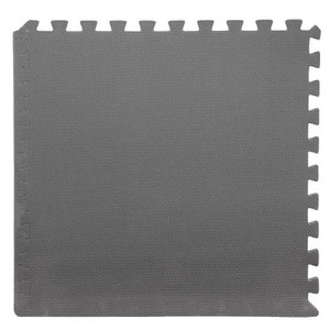 lot 3046 image: Stalwart Grey 24 in. x 24 in. x 0.5 in. Interlocking EVA Foam Floor Mat (6-Pack)