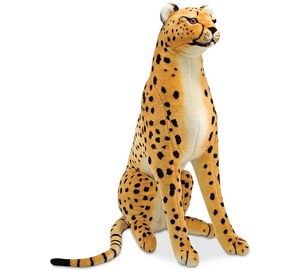 lot 3051 image: Melissa & Doug Plush Lifelike Giant Cheetah