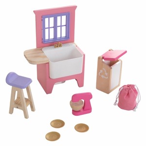 lot 3057 image: KidKraft Dollhouse Accessory Pack - Kitchen Upgrade