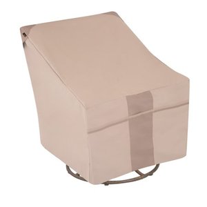 lot 3110 image: Modern Leisure Monterey Outdoor Patio SwivelLounge Chair Cover, 37.5L x 39.25W x 38.5H, Beige