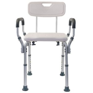 lot 3113 image: Essential Medical Supply Adjustable Molded Shower Chair with Arms & Back