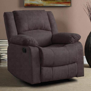 lot 3133 image: Preston 36 in. Width Big and Tall Chocolate Microfiber 1 Position Recliner