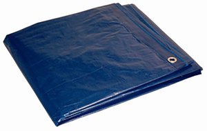 lot 3151 image: Foremost 20 ft. x 30 ft. Heavy Duty Polyethylene Tarp Blue