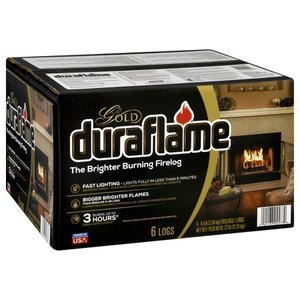 lot 3180 image: Duraflame Gold Ultra Premium 4.5lb Firelogs, 6-Pack Case, 3 Hour Burn