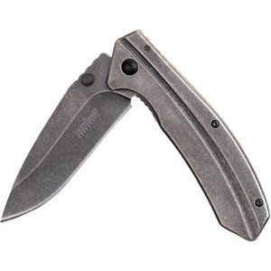 lot 3184 image: Kershaw Filter Pocket Knife, Heavy Duty Blackwash Handle with SpeedSafe Assisted Opening