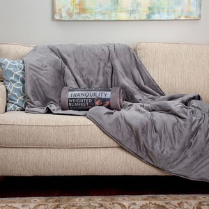 lot 3196 image: Tranquility Weighted Blanket with Antimicrobial Product Protection, 12 lbs