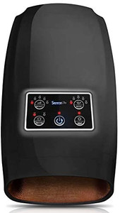 lot 3400 image: SereneLife Electric Compression Hand Massager - Electric Acupressure Palm Hand Massager w Air Pressure Heat Compress