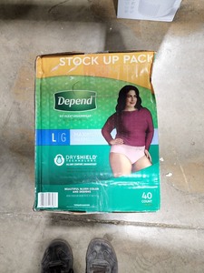 lot 3411 image: Depend Fitflex Underwear - Large