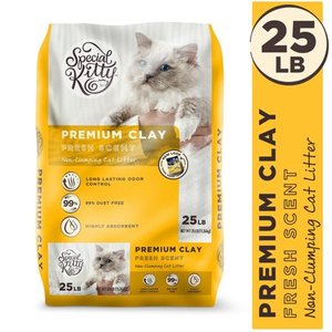 lot 3418 image: Special Kitty Premium Clay Cat Litter, Fresh Scent, 25 lb.