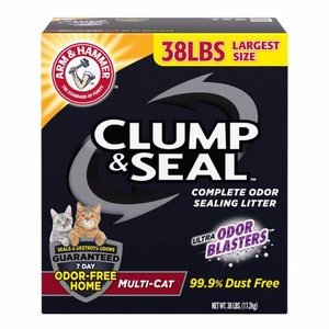 lot 3437 image: Arm & Hammer Clump & Seal Multi-Cat Litter - 38lbs