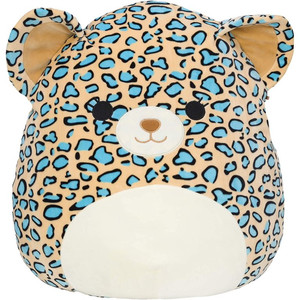 lot 3447 image: Squishmallows Official Kellytoy Plush Teal Leopard