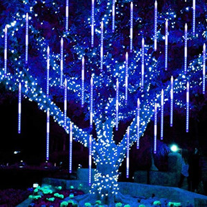 lot 3471 image: Twinkle Star Meteor Shower Rain Lights, 30cm 8 Tubes 288 LED Valentine Iciclelights