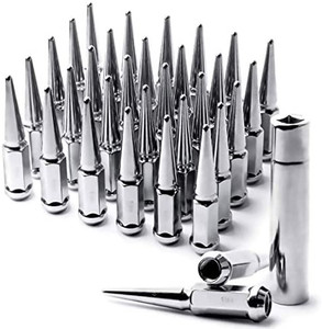 lot 3481 image: MIKKUPPA M14x1.5 Wheel Spike Lug Nuts, 32 PCS