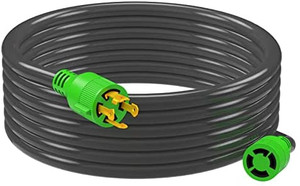 lot 3486 image: RVMATE 4 Prong 30 Amp 25 Feet Generator Extension Cord,